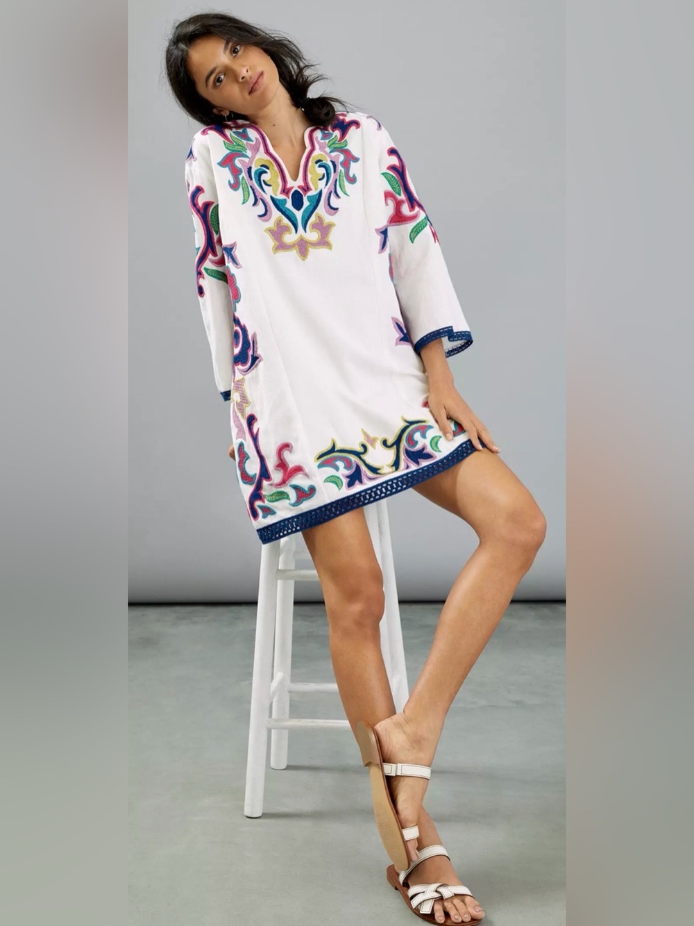 Anthropologie Olympia Embroidered Tunic
Dress
